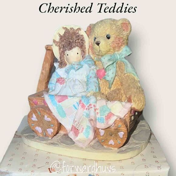 Enesco Cherished Teddies Molly "Friendship Softens A Bumpy Ride" Figurine 1992 - Picture 1 of 9